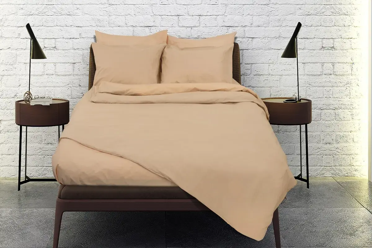 Σεντόνια Σχ. Rainbow flat μονόχρωμα poly/cotton Beige 240x260cm