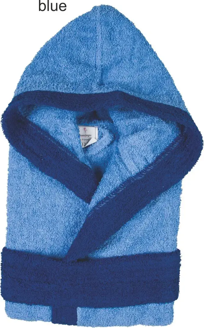 Μπουρνούζι παιδικό Σχ.Junior δίχρωμο βαμβακερό Blue Νο 14