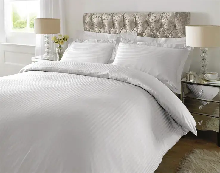 Μαξιλαροθήκη SATIN STRIPE GLAMOUR TC 200 κλωστών 50Χ70cm 50% cotton-50% pol.