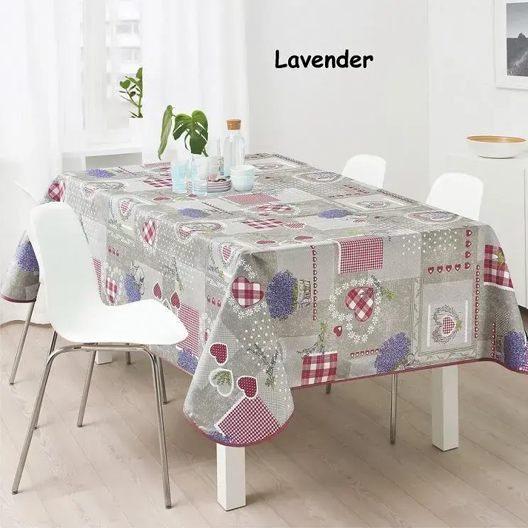 Τραπεζομάντηλο αλέκιαστο Σχ. Lavender 100%pol. Φ150cm