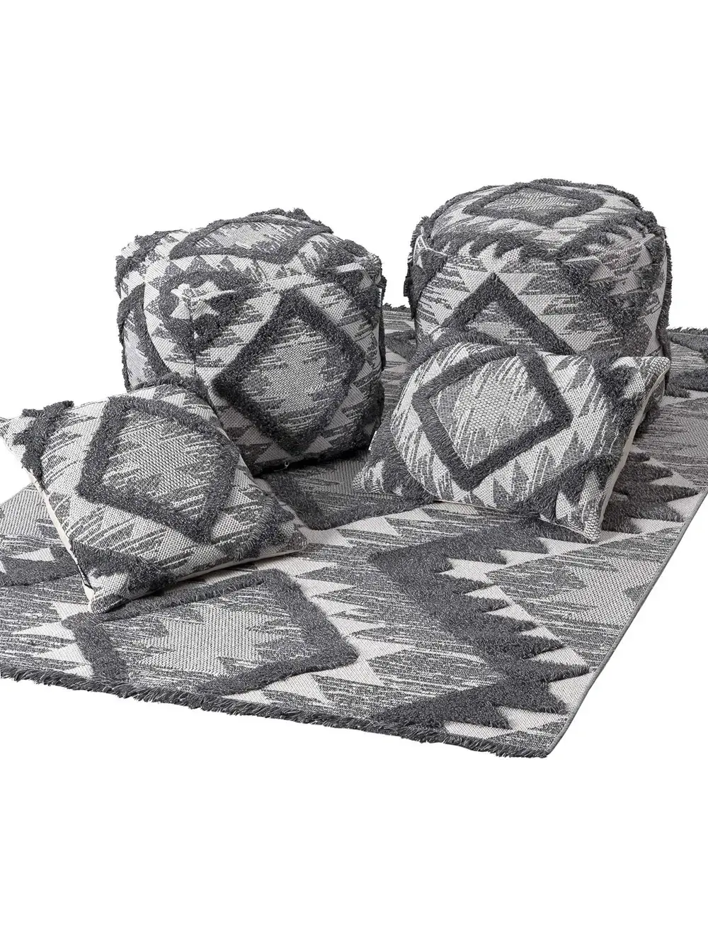 Πουφ ANTLER GREY 40 x 40 x 40 εκ.