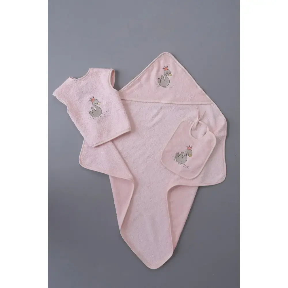 Σετ Λουτρου Βρεφικο Baby Joia (37X40, 20X25, 75X75) BJ525 PINK