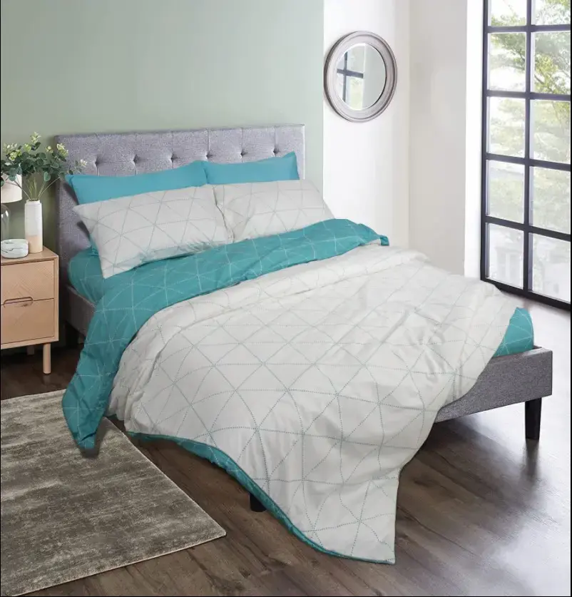 Σετ σεντόνια εμπριμέ Σχ. Aqua dots 80% cotton-20% polyester 240x260cm