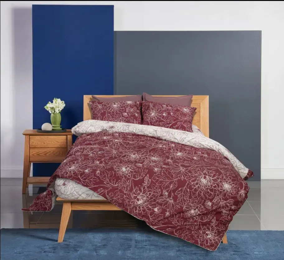 Σετ παπλωματοθήκη εμπριμέ Σχ. Carmine 80% cotton-20%polyester 170x250cm