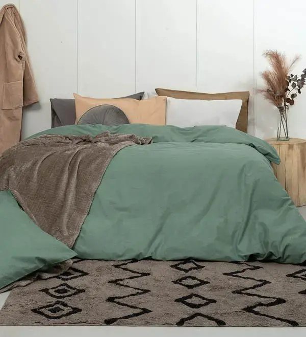 Σεντόνι Υπέρδιπλο Mix & Match ETOILE JADE Με Λάστιχο Πράσινο