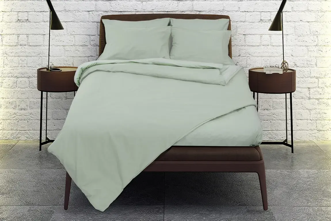 Σεντόνι Σχ. Rainbow flat μονόχρωμo poly/cotton Mint 170x260cm