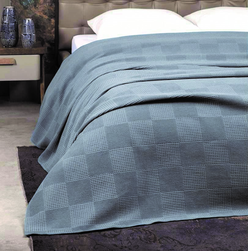 Κουβέρτα πικέ Σχ.Marco 100% cotton Emerald 170x260cm