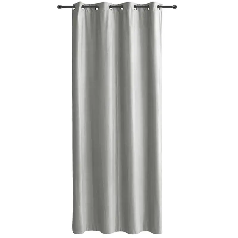 ΚΟΥΡΤΙΝΑ  ΜΕ ΚΡΙΚΟΥΣ 140x260εκ.VELOUR ΓΚΡΙ