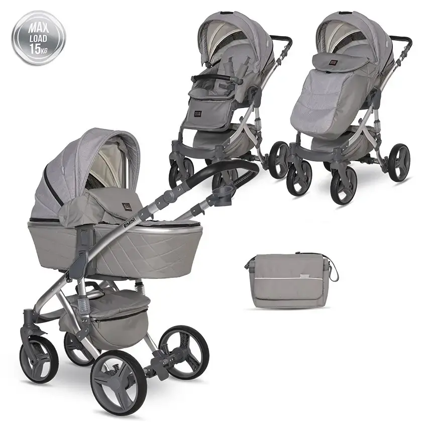 BABY STROLLER RIMINI PREMIUM GREY