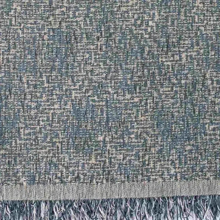 Ριχτάρι Σενίλ Πολυθρόνας Tile Πετρόλ 180 x 180 cm