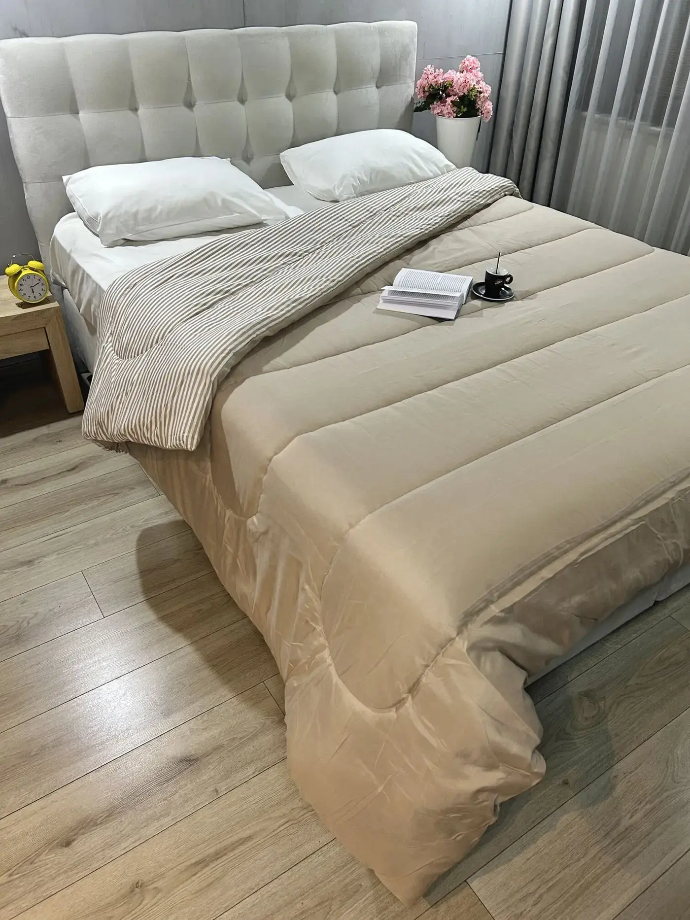 ΠΑΠΛΩΜΑ BANDA 220x240εκ. ΜΟΝΟΧΡΩΜΟ-ΡΙΓΑ ΜΟΚΑ