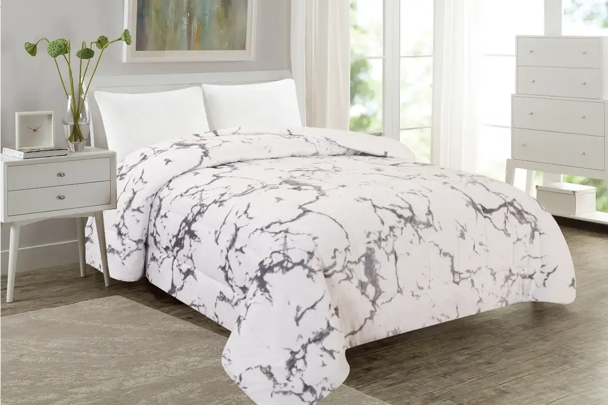 ΚΟΥΒΕΡΤΟΠΑΠΛΩΜΑ 160x220εκ. MARBLE WHITE