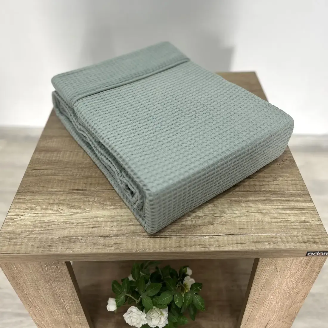 Κουβέρτα πικέ μονόχρωμη 100% cotton 240x260εκ. MENTA