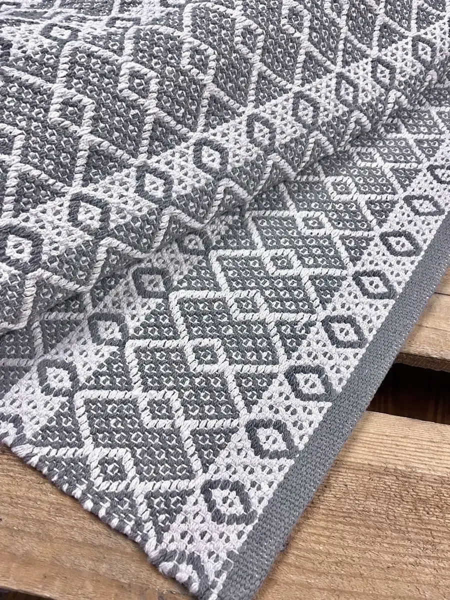 Ταπέτο Βαμβακερό Santorini Grey 70x140cm.