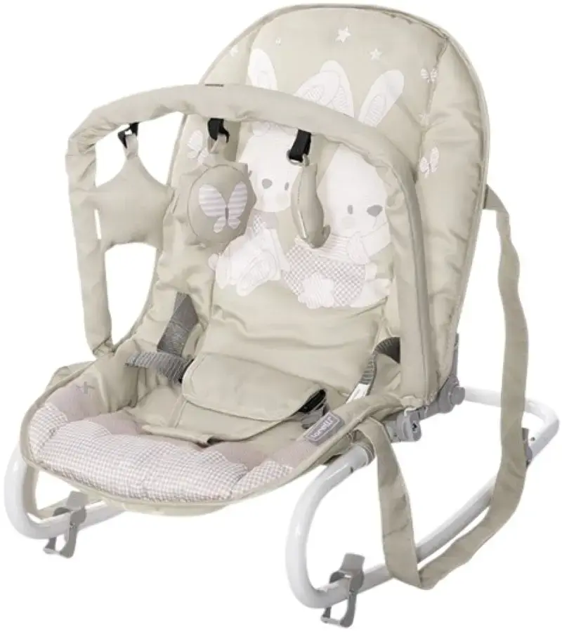 BABY ROCKER ELIZA BEIGE BUNNIES