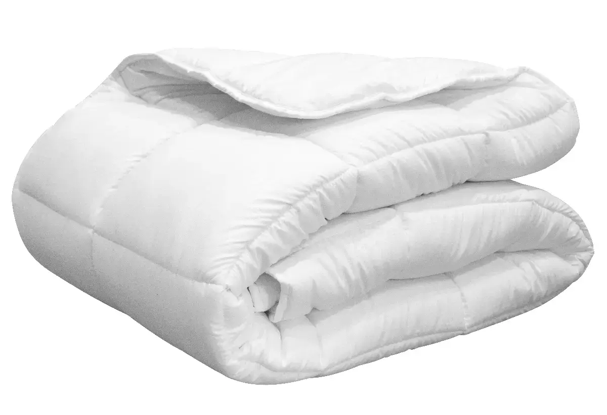 Πάπλωμα μονόχρωμο λευκό 100% microfiber 220x230cm