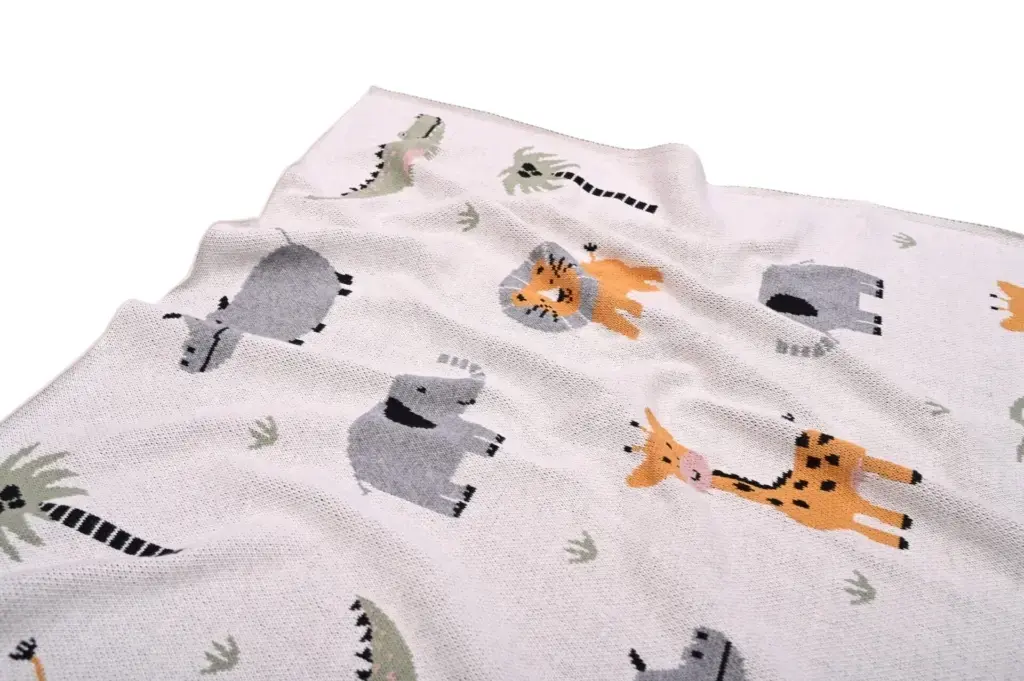Safari (Multi) 80x100 Baby/Blanket