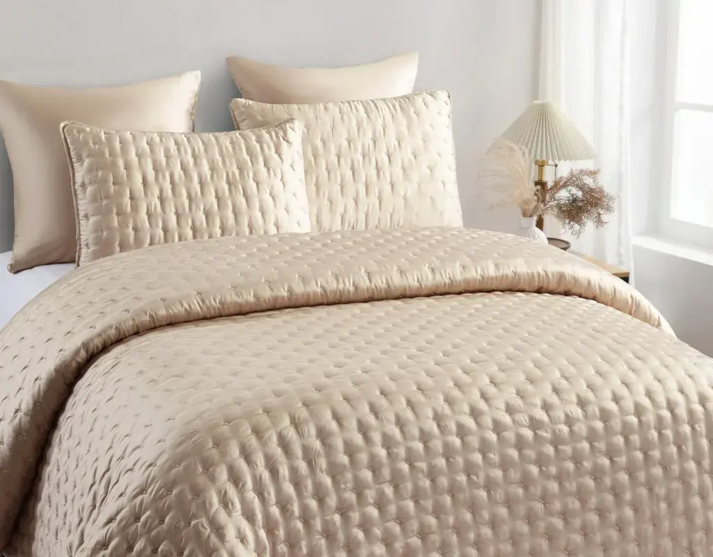 Gisele (Beige) Bedspead 250x240 + Mαξ/θήκες 50x70/2τεμ Μπεζ