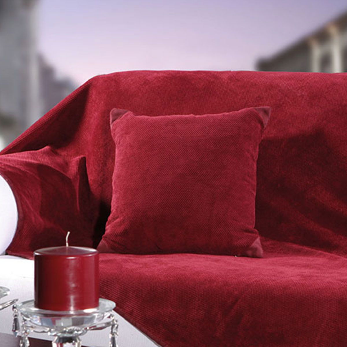 Beauty Home Μαξιλαροθήκη διακοσμητική Swank 42x42 Art 8114  Κόκκινο      