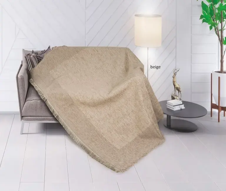Διθέσιο 170x250cm Grey Ριχτάρι Σχ. Louma 30%v cotton – 70% polyester