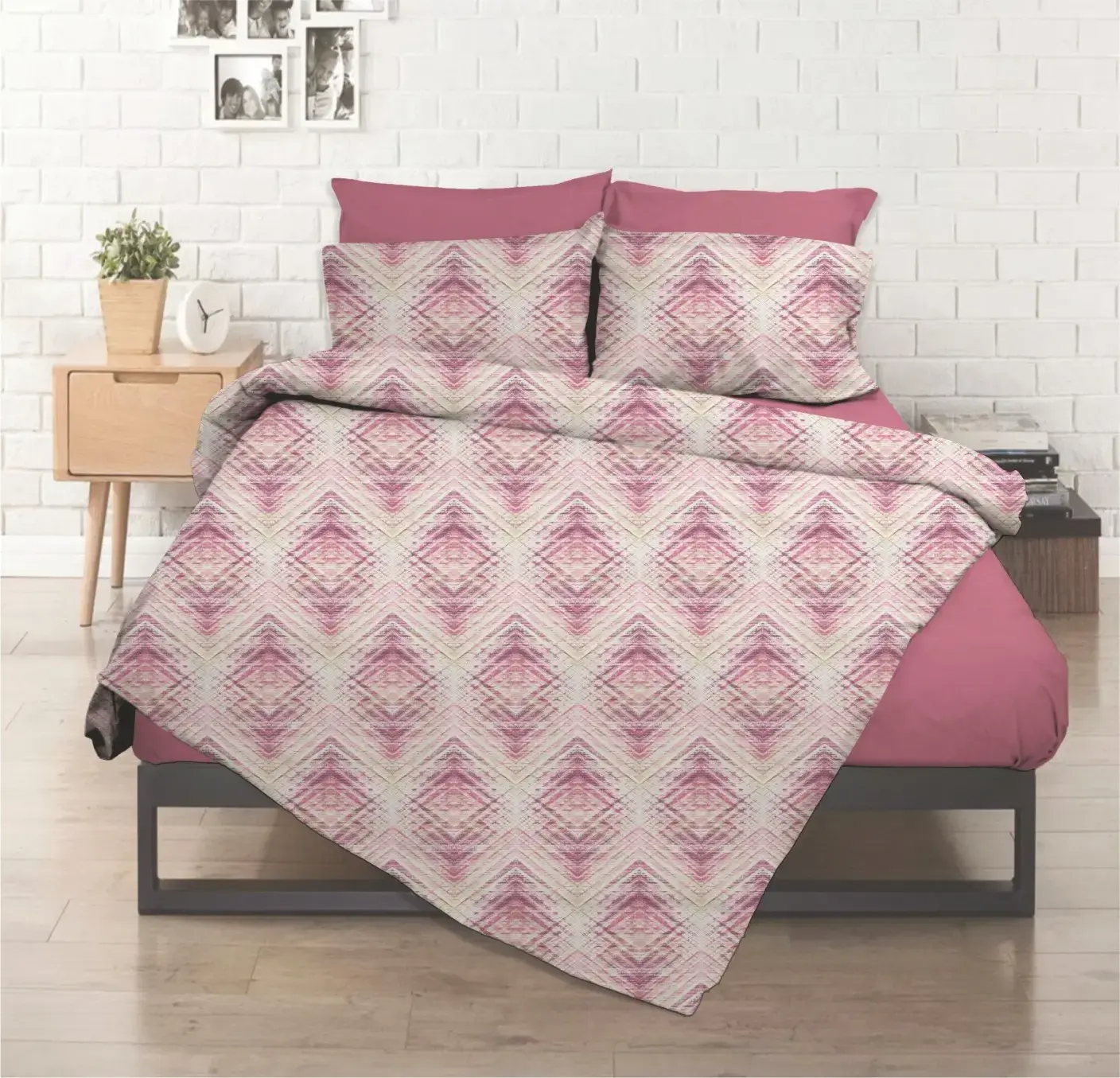 Σετ σεντόνια εμπριμέ Σχ. Elite lilac poly/cotton 240x270cm