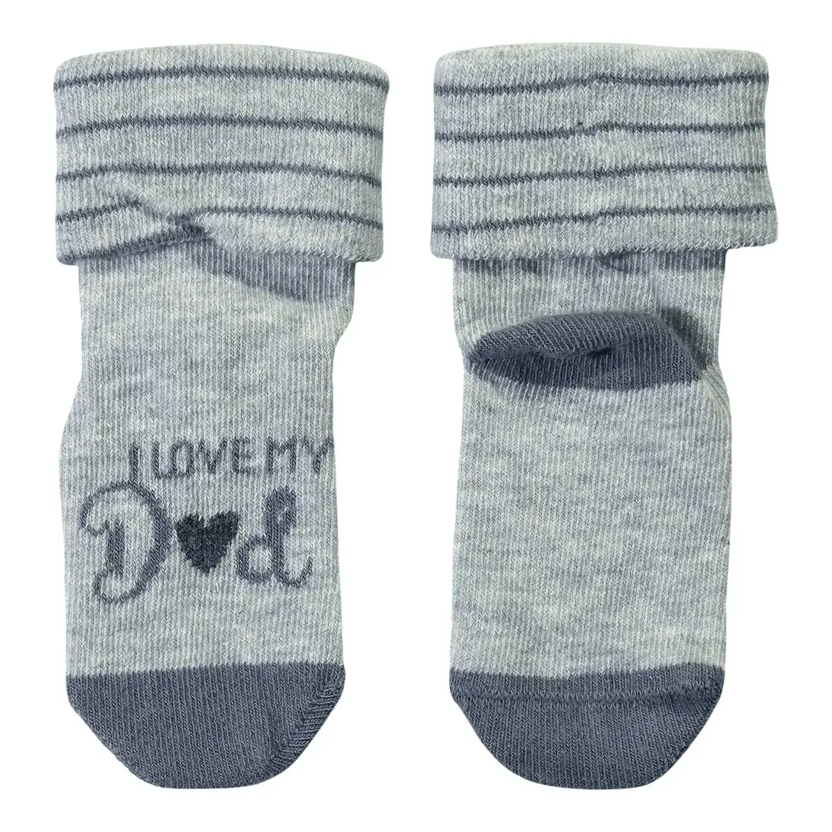Βρεφικές καλτσούλες «I Love My Dad in Grey» 6-12 μηνών