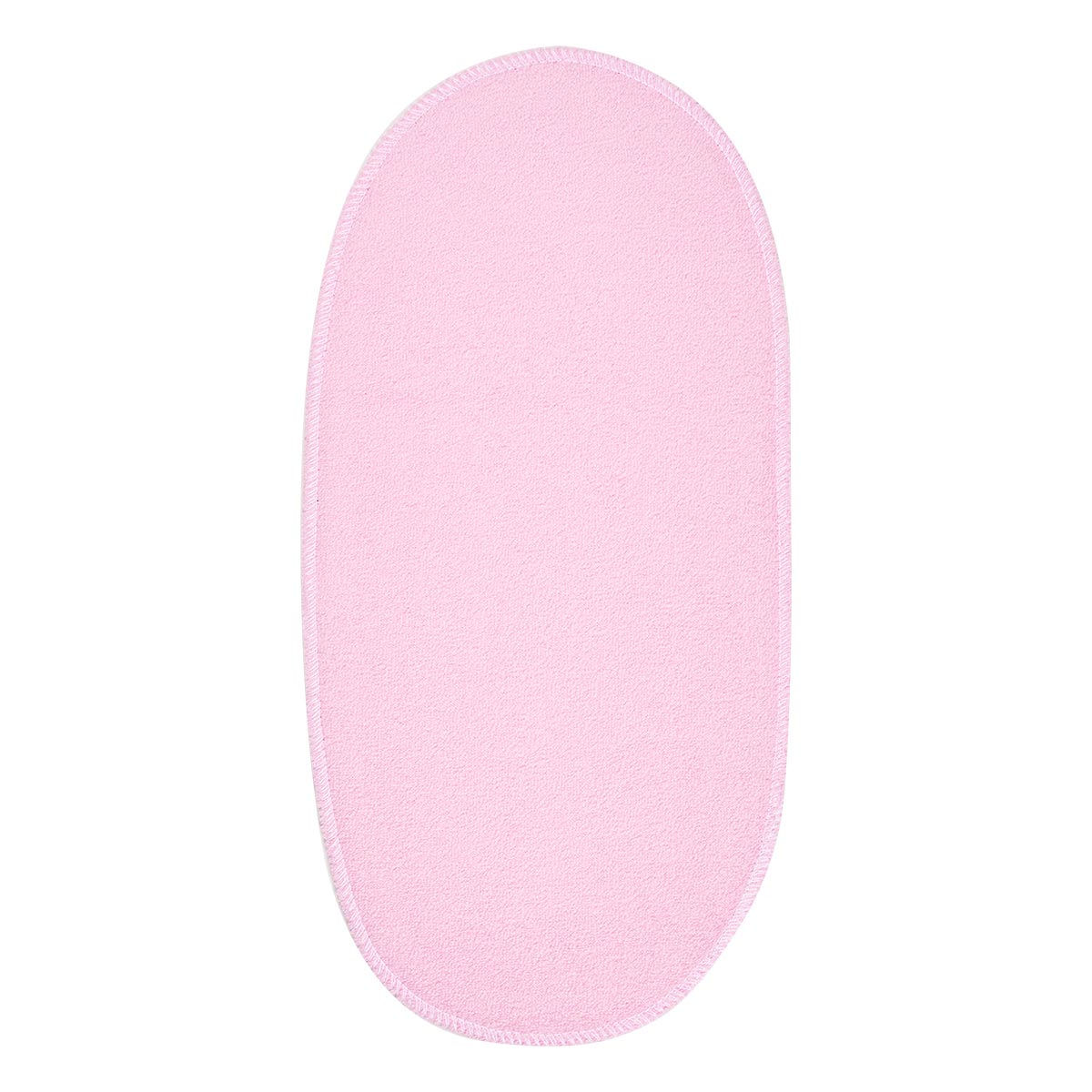 Λαβέτα φροτέ διπλής όψης οβάλ (17×34), ροζ με κοπροράπτη