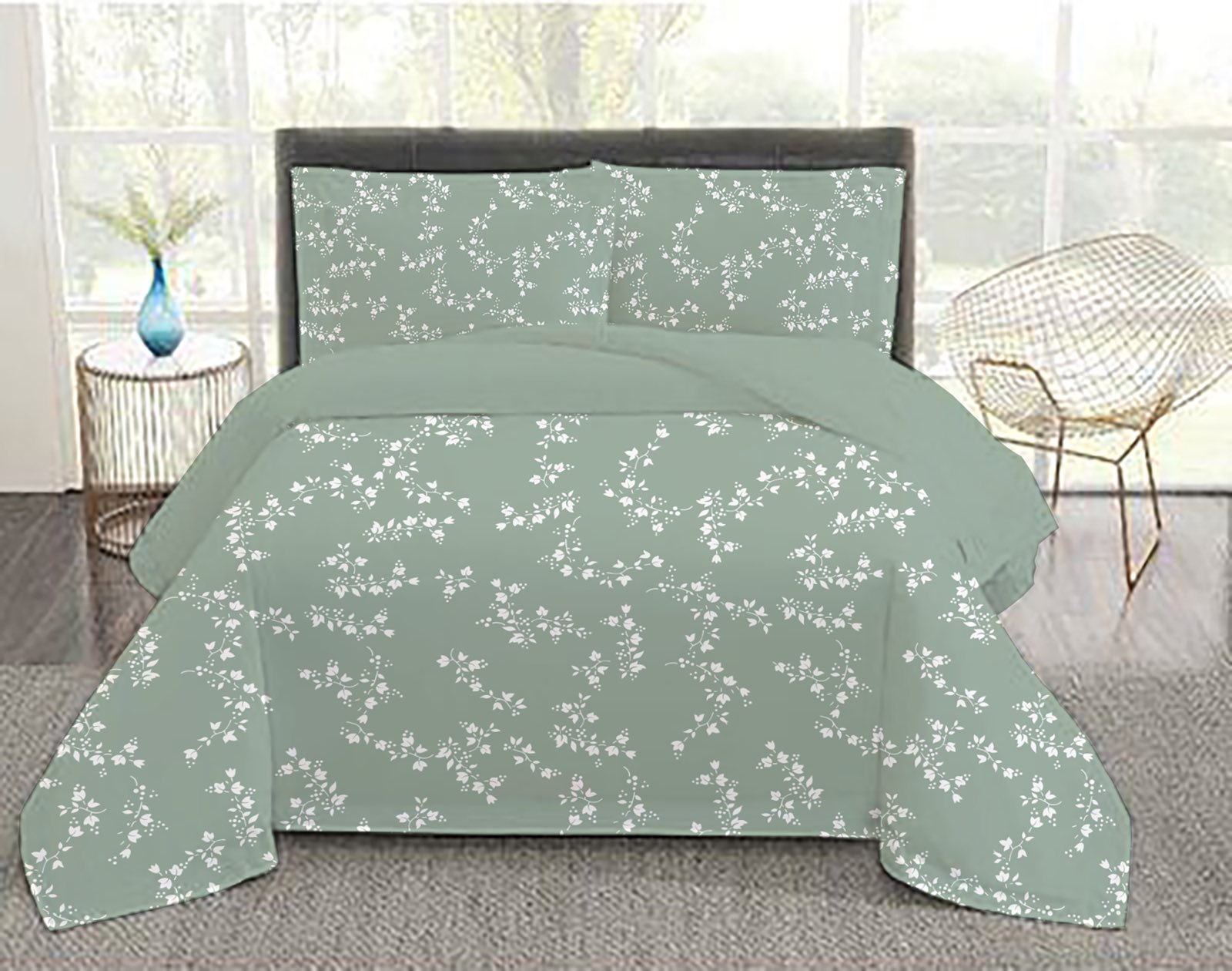 Σετ παπλωματοθήκη Flora Veraman 220x240εκ.